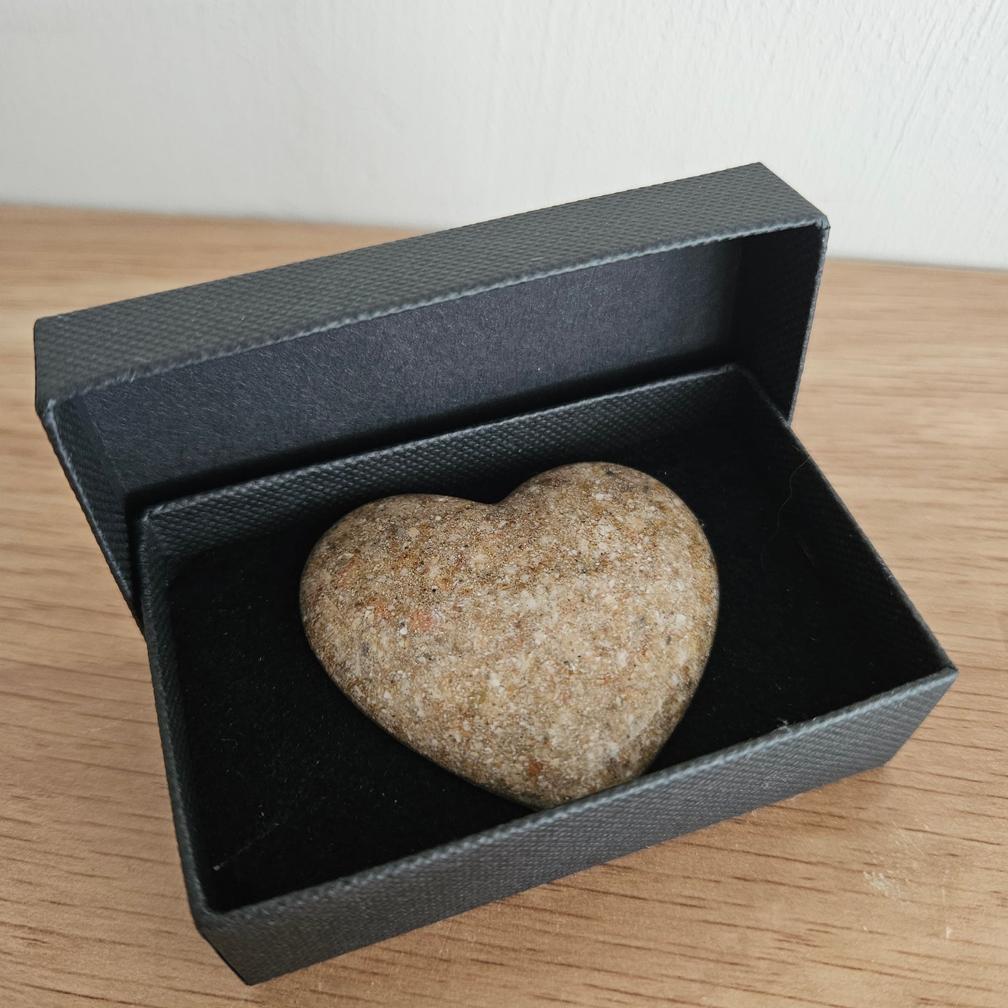 Epoxy Herinneringshart plat – Met As of Haartjes