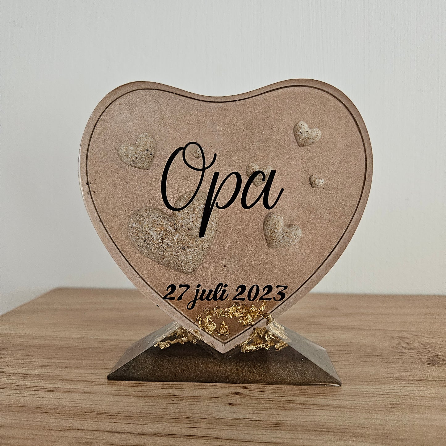 Epoxy Herinneringshart staand maat M